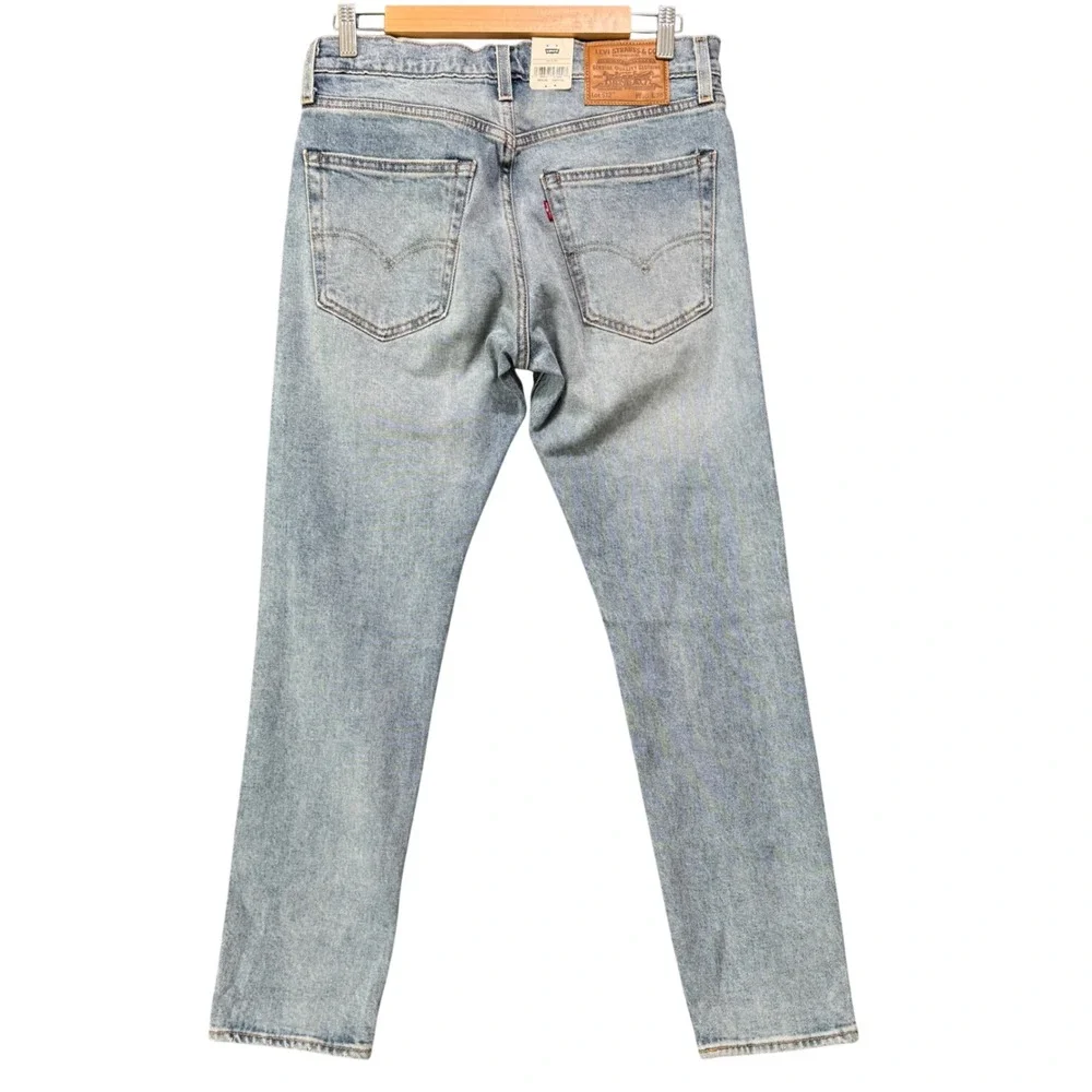 Levis‎ 512 Jeans 30x30 Selvedge Mens Slim Taper Light Wash Stretch Denim